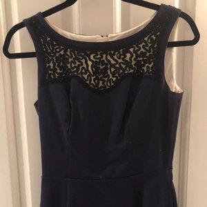 Navy Dress w/ Black Embroidery | Lilly Pulitzer